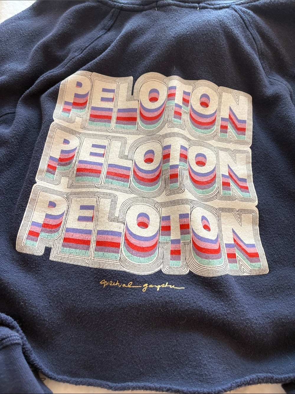 Navy Hooded Women's Sweatshirt - Casual Pullover